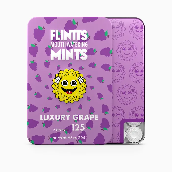 Vibrators Flintts Mints Flintts Mouth Watering Mints Luxury Grape FStrength 125