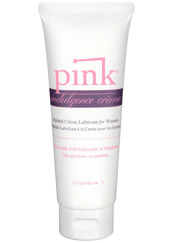Vibrators Gun Oil Pink Lubricant Pink Indulgence Creme Hybrid Lubricant for Women 33 Oz 100 ml