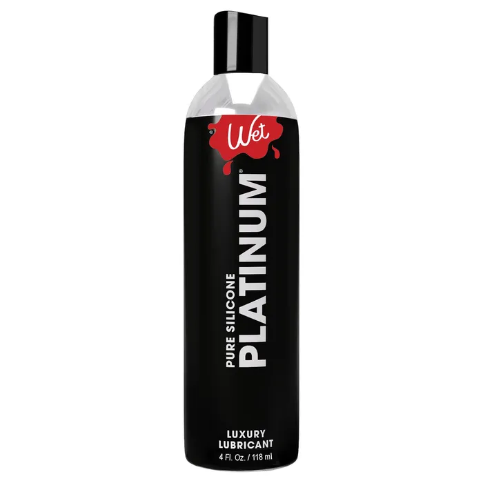 Wet Platinum Luxury Silicone Based Lubricant 4 Oz Wet Lubricants