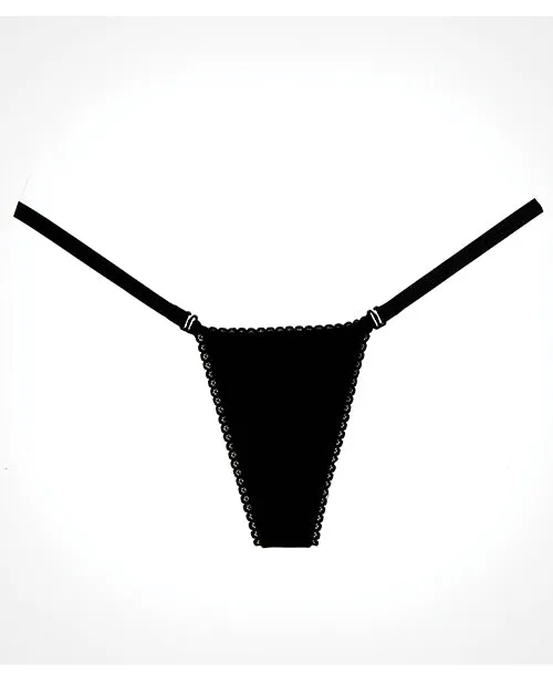 Adore Anal Adore Between the Cheats Velvet Panty Black OS Adore Anal Adore Between the Cheats Velvet Panty Black OS