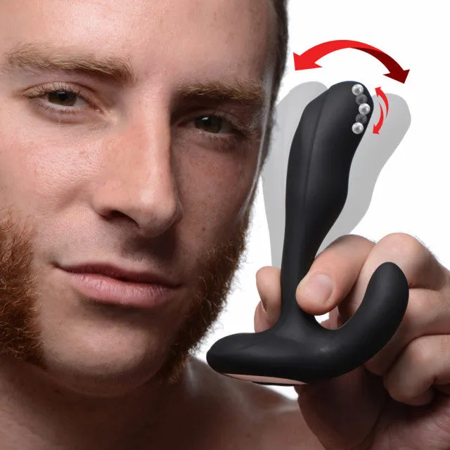 Alpha Pro Male Sex Toys 7X Bendable Prostate Stimulator with Stroking Bead