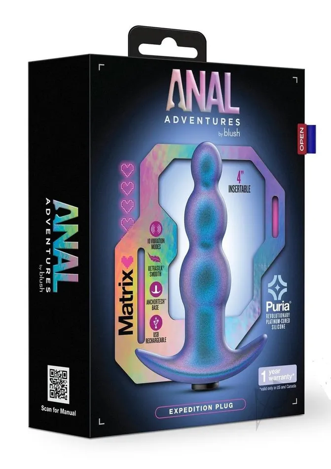 Anal Adventures Anal Anal Adventures Matrix Expedition Plug Silicone Rechargeable Anal Plug Lunar Blue Anal Adventures Anal Anal Adventures Matrix Expedition Plug Silicone Rechargeable Anal Plug Lunar Blue