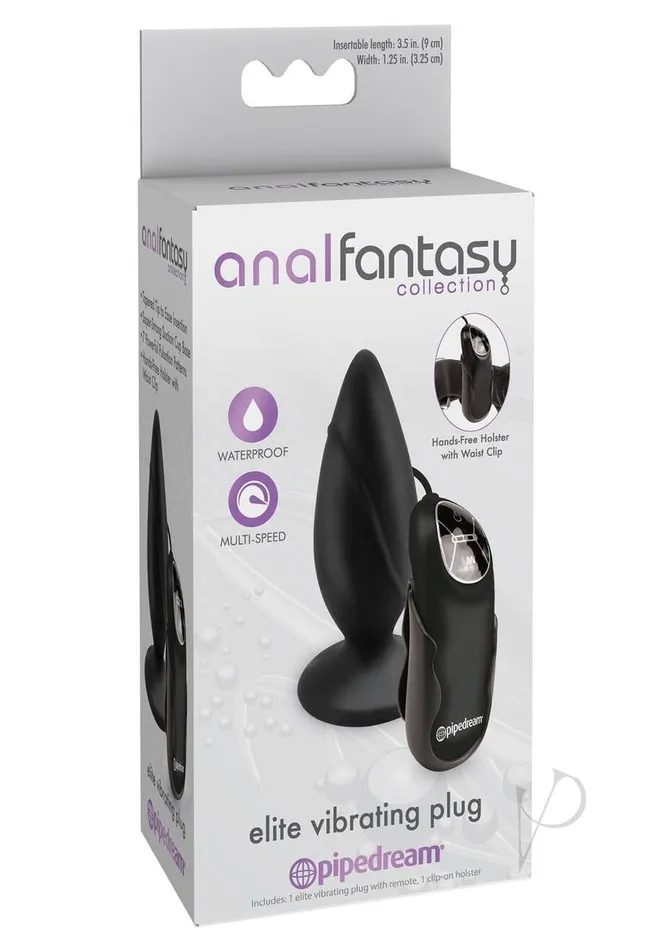 Anal Anal Fantasy Collection Anal Fantasy Collection Elite Vibrating Silicone Plug 35in Black Anal Anal Fantasy Collection Anal Fantasy Collection Elite Vibrating Silicone Plug 35in Black