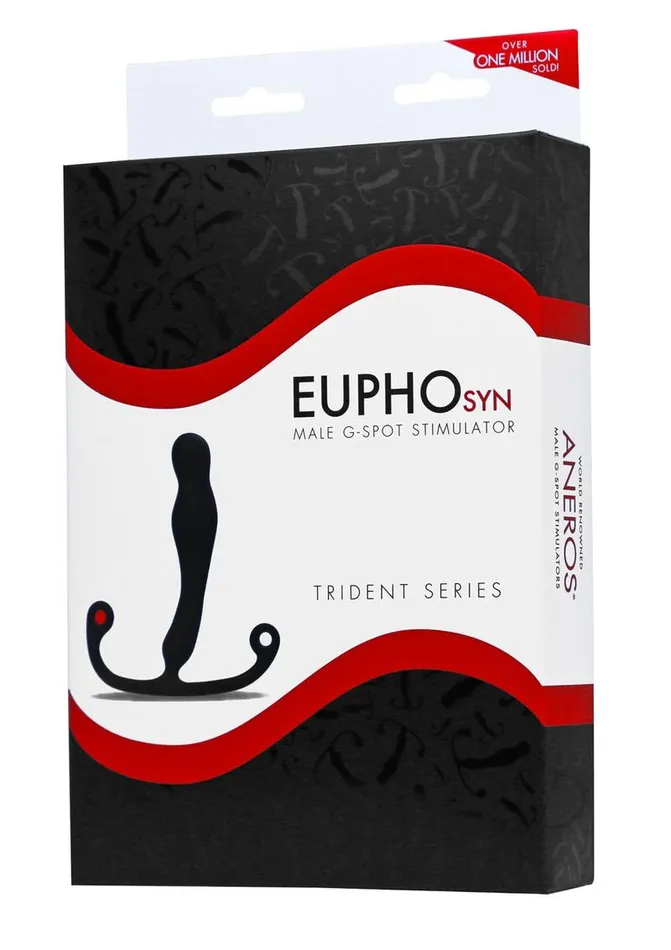Anal Aneros Aneros Trident Eupho Syn Male PSpot Stimulator Black