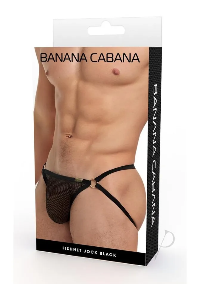 Anal Banana Cabana Banana Cabana Jock Mesh SmallMedium Black