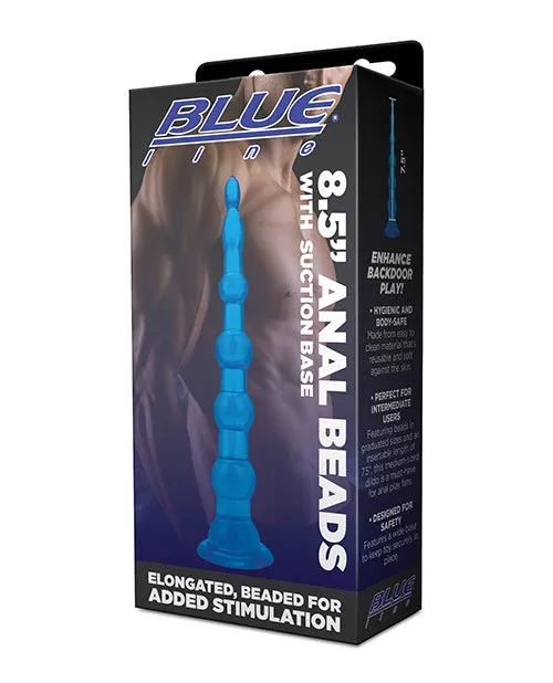 Anal Blue Line Cand B Gear Blue Line Anal Beads with Suction Cup 85in Blue Anal Blue Line Cand B Gear Blue Line Anal Beads with Suction Cup 85in Blue