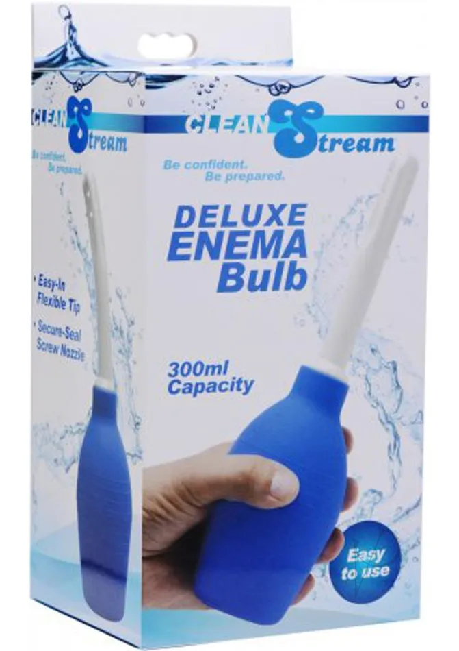 Anal CleanStream Deluxe Enema Bulb Blue Cleanstream