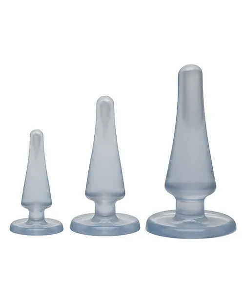 Anal Crystal Jellies Crystal Jellies Anal Initiation 3 Piece Kit Clear