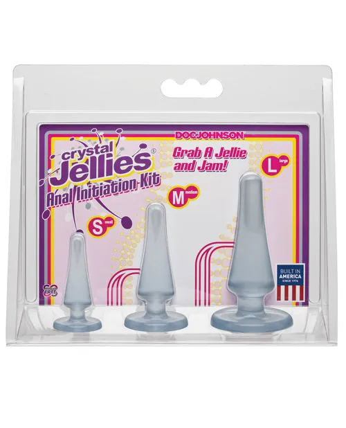 Anal Crystal Jellies Crystal Jellies Anal Initiation 3 Piece Kit Clear