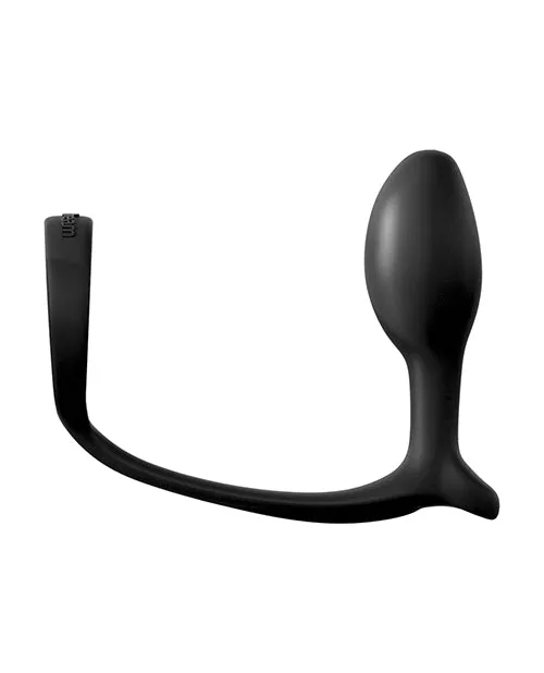 Anal Fantasy Collection AssGasm Cock Ring Beginners Silicone Plug Slim 34in Black Anal Fantasy Collection Anal