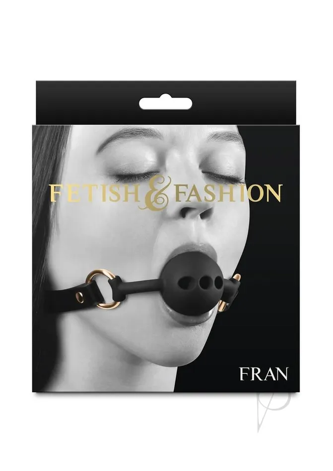 Anal Fetish And Fashion Fetish and Fashion Fran Silicone Ball Gag Black