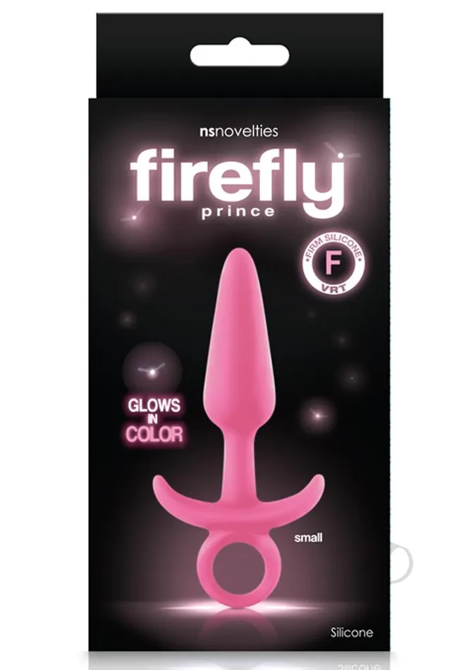 Anal Firefly Firefly Prince Silicone Butt Plug Glow In The Dark Pink