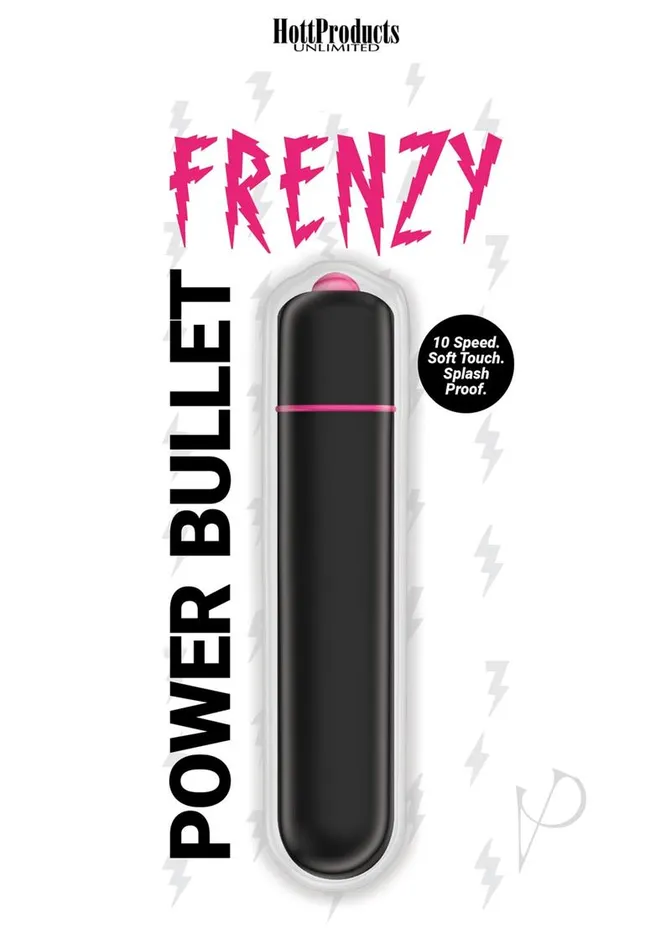 Anal Frenzy Silicone Bullet Black Hott Products