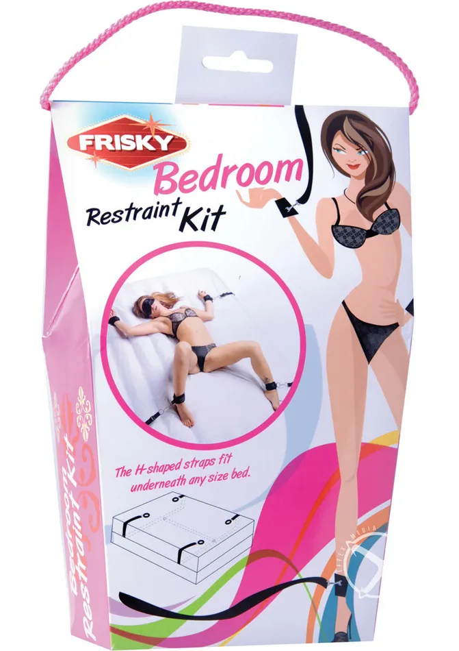 Anal Frisky Frisky Bedroom Restraint Kit Black