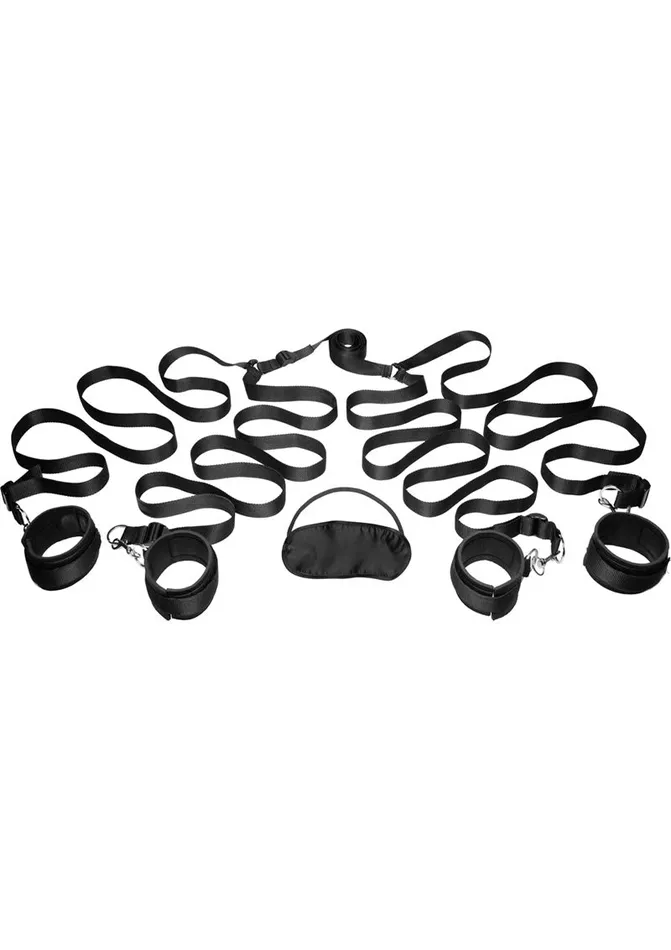 Anal Frisky Frisky Bedroom Restraint Kit Black