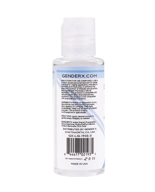 Anal Gender X Gender X Everyones Lube Water Based Lubricant 2oz