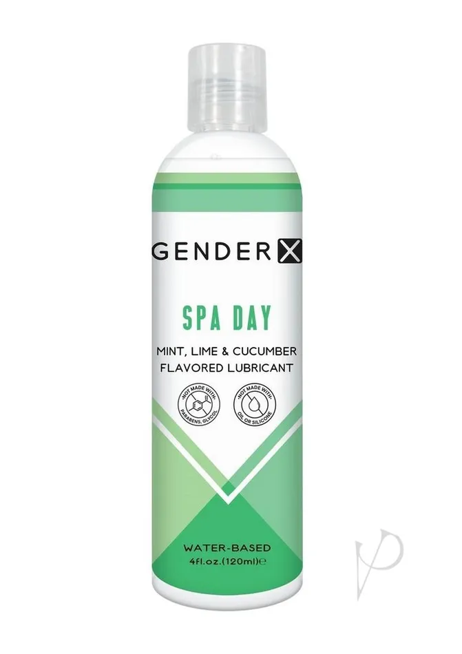 Anal Gender X Gender x Spa Day Water Based Flavored Lubricant 4oz Mint