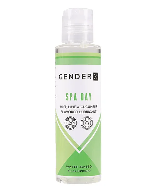 Anal Gender X Gender x Spa Day Water Based Flavored Lubricant 4oz Mint