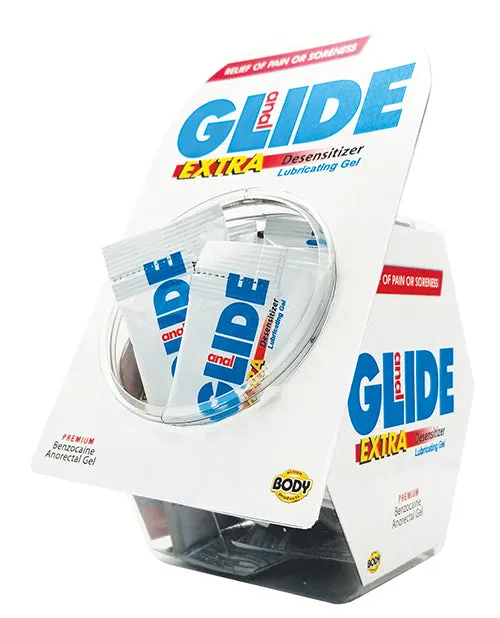 Anal Glide Extra Sample Packet Box of 50 Body Action Anal