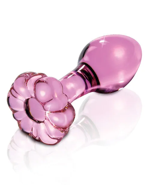 Anal Icicles Icicles No 48 Flower Shaped Glass Anal Plug Pink