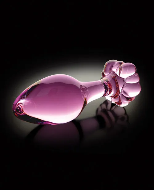 Anal Icicles Icicles No 48 Flower Shaped Glass Anal Plug Pink