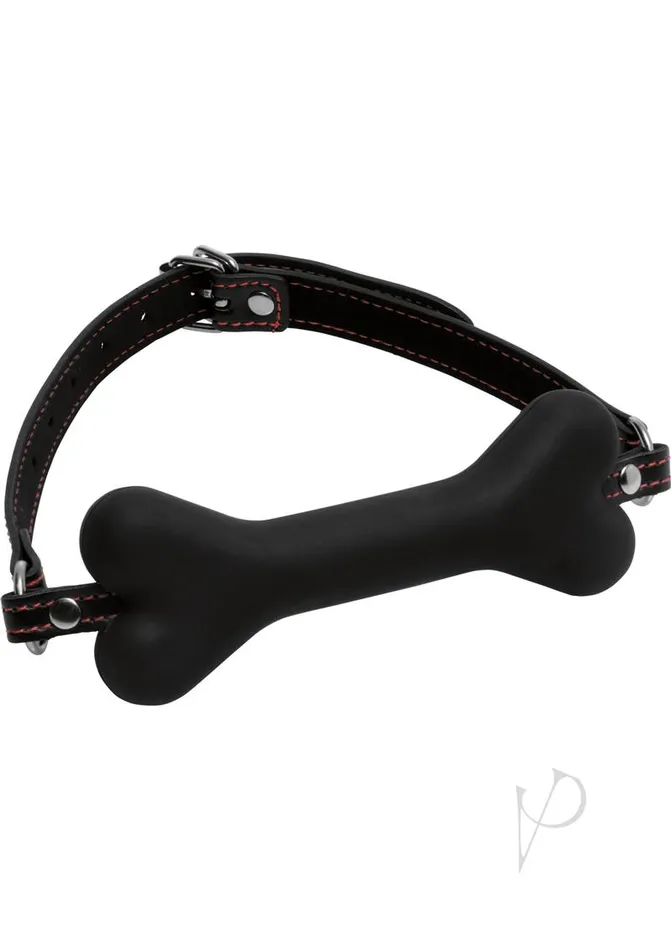 Anal Master Series Master Series Hound Adjustable Dog Bone Gag Black