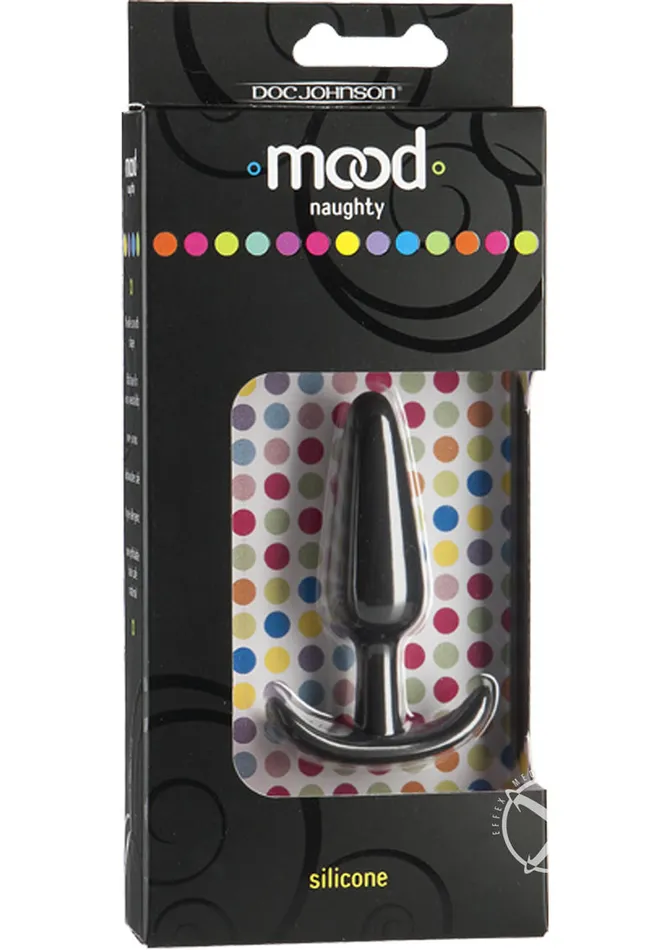 Anal Mood Mood Naughty 1 Silicone Anal Plug Small Black