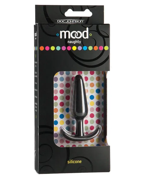 Anal Mood Mood Naughty 1 Silicone Anal Plug Small Black