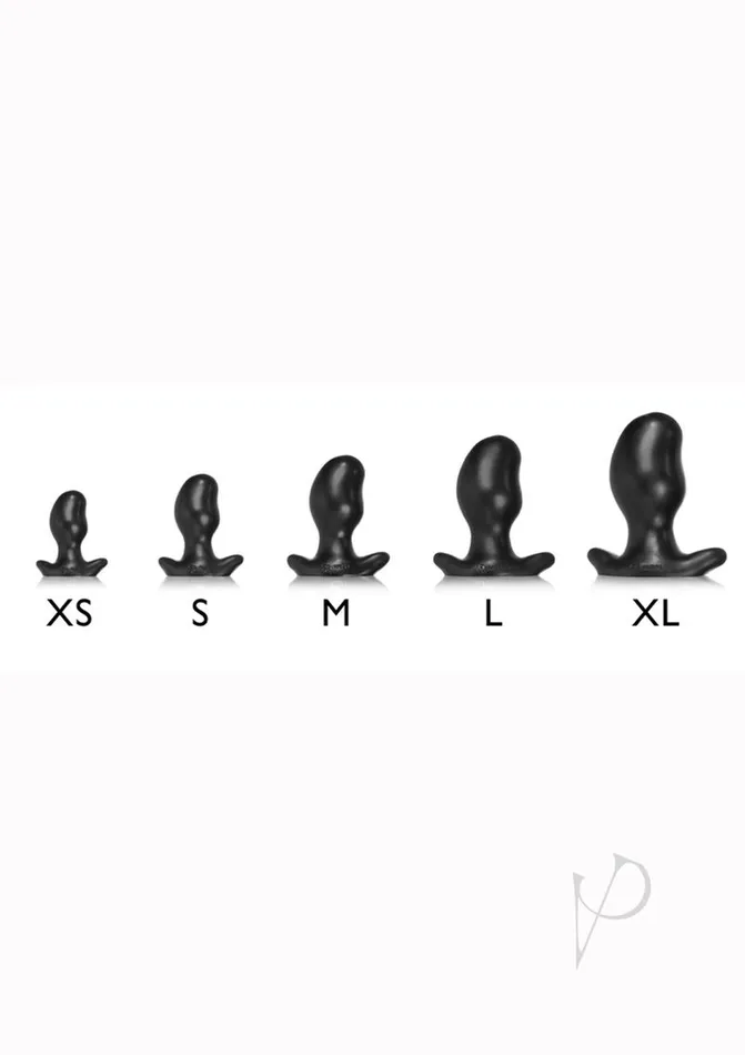 Anal Oxballs Ergo Silicone Butt Plug XSmall Police Blue Swirl Oxballs