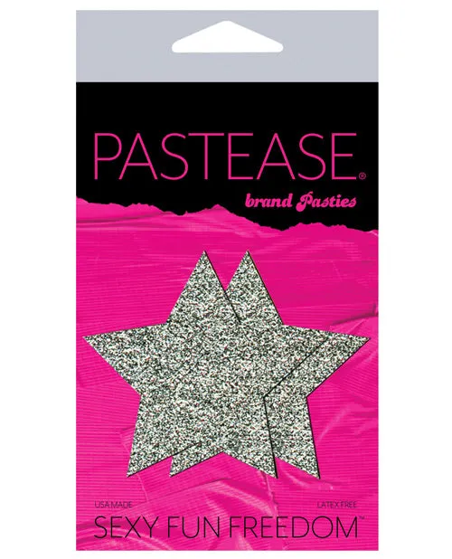 Anal Pastease Pastease Premium Glitter Star Silver OS Anal Pastease Pastease Premium Glitter Star Silver OS