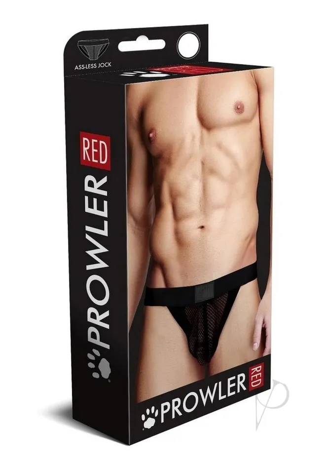 Anal Prowler Red Prowler RED Fishnet AssLess Jock Small Black