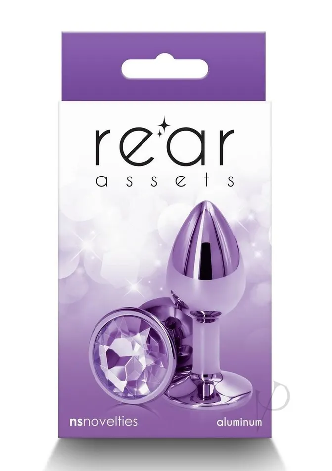 Anal Rear Assets Aluminum Anal Plug Small Purple Rear Assets