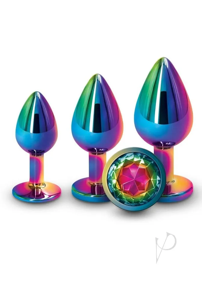 Anal Rear Assets Rear Assets Aluminum Anal Plug Trainer Kit 3 pieces Rainbow Anal Rear Assets Rear Assets Aluminum Anal Plug Trainer Kit 3 pieces Rainbow