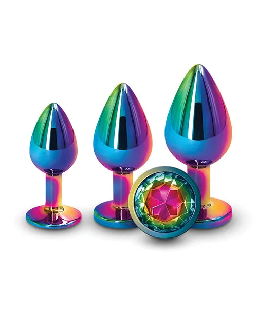 Anal Rear Assets Rear Assets Aluminum Anal Plug Trainer Kit 3 pieces Rainbow Anal Rear Assets Rear Assets Aluminum Anal Plug Trainer Kit 3 pieces Rainbow