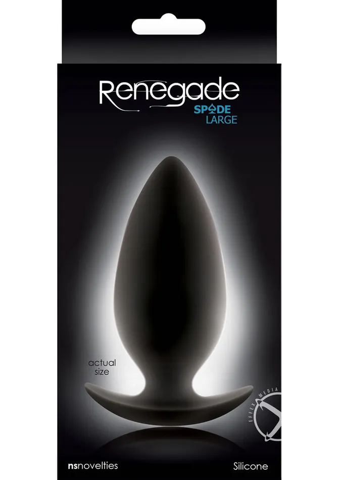 Anal Renegade Renegade Spade Anal Plug Large Black