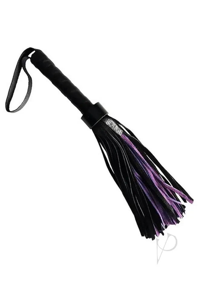 Anal Rouge Rouge Short Suede Flogger BlackPurple