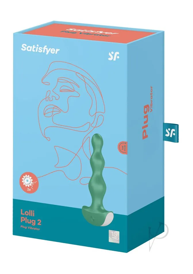 Anal Satisfyer LolliPlug 2 Silicone Beaded Anal Plug Green Satisfyer