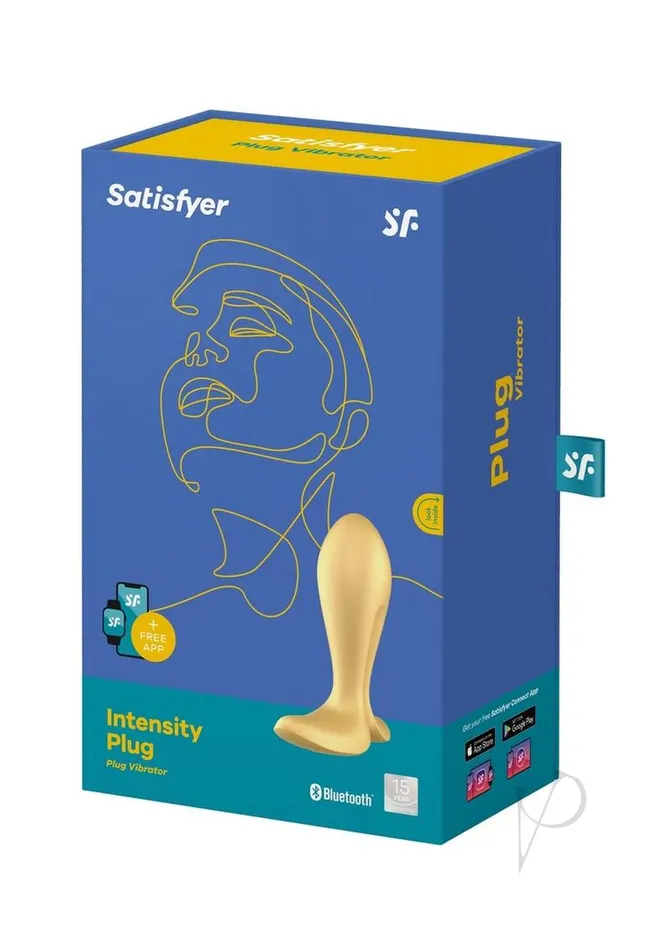 Anal Satisfyer Satisfyer Intensity Plug Rechargeable Silicone Connect App Anal Plug Gold Anal Satisfyer Satisfyer Intensity Plug Rechargeable Silicone Connect App Anal Plug Gold