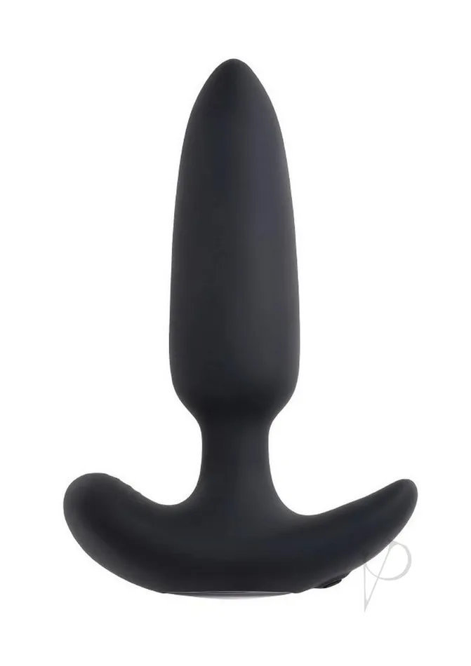 Anal Selopa Selopa Black Beauty Rechargeable Silicone Vibrating Anal Plug with Remote Control Black