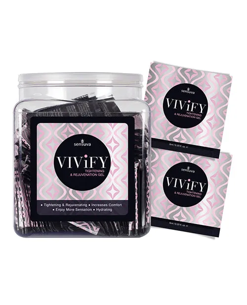 Anal Sensuva Vivify Tightening Rejuvenation Gel Tub of 100 Single Use Packet Anal Sensuva Vivify Tightening Rejuvenation Gel Tub of 100 Single Use Packet