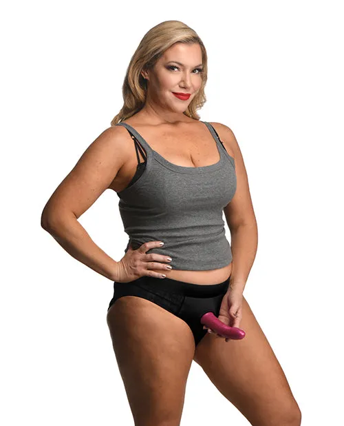 Anal Strap U Strap U Lace Envy Black Crotchless Panty Harness XXLarge Black