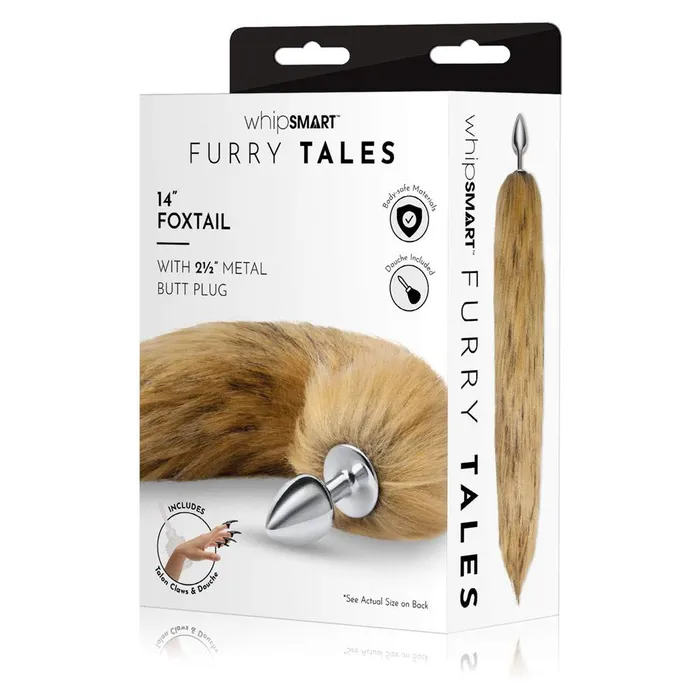 Anal WhipSmart Furry Tales 14 Inch Brown Fox Tail WhipSmart