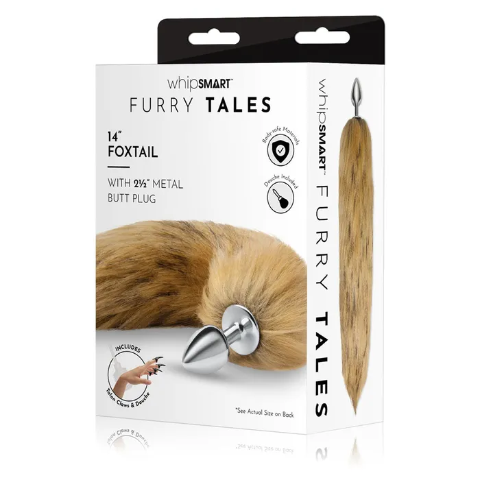 Anal WhipSmart Furry Tales 14 Inch Brown Fox Tail WhipSmart