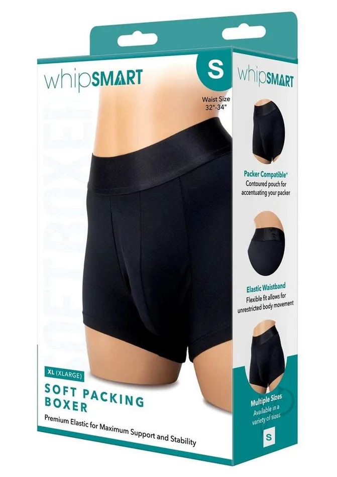 Anal WhipSmart Soft Packing Boxer Small Black Whipsmart