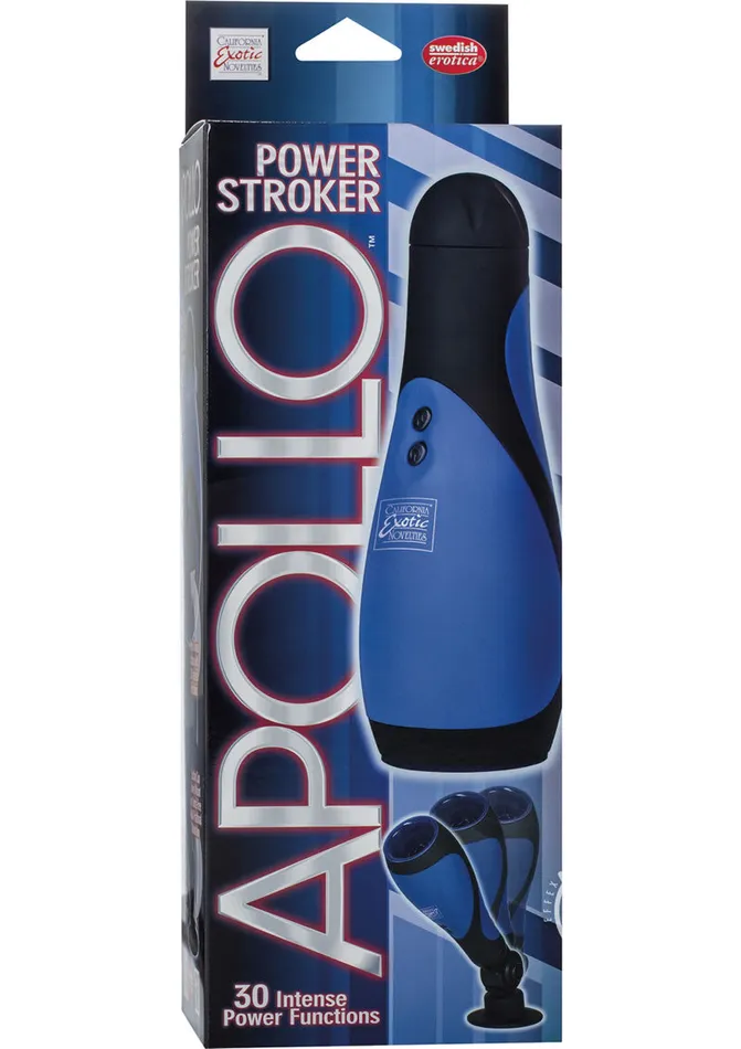 Apollo Apollo Power Stroker Masturbator 85in Blue Male Sex Toys