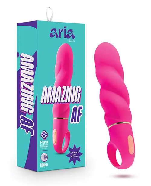 Aria Vibrators Aria Amazing AF Silicone Vibrator Fuchsia