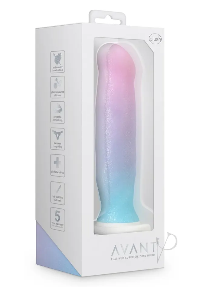 Avant D17 Lucky Silicone Dildo 8in Multicolor Avant Dildos