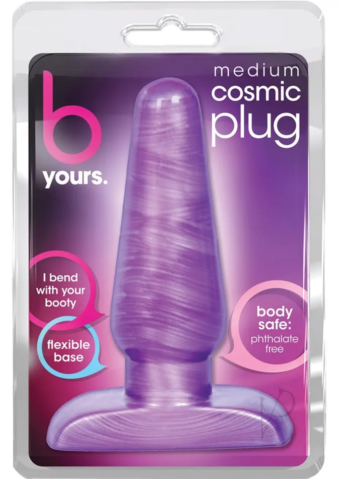 B Yours B Yours Cosmic Butt Plug Medium Purple Anal