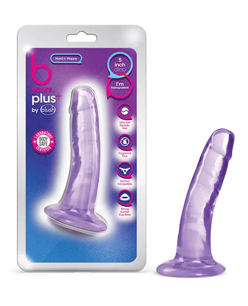 B Yours Dildos B Yours Plus Hard n Happy Realistic Dildo 55in Purple