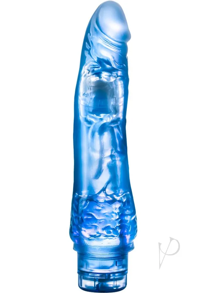 B Yours Vibe 7 Vibrating Dildo 85in Blue B Yours Vibrators